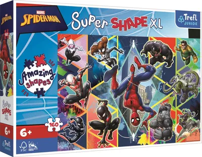 Obrázek produktu pro Trefl Puzzle Super Shape XL Spiderman: Přidej se 160 dílků