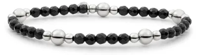 Produktbild von Schwarzer Onyx Perlenarmband BLK01S-G07