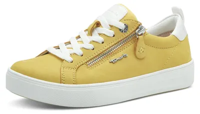Produktbild von Tamaris Damen Wide Fit Damen Sneaker flach mit Reißverschluss Freizeit, Gelb (Ye
