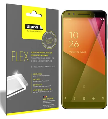 Produktbild von 3x Vodafone Smart N9 Schutzfolie Folie, 100% Displayabdeckung, dipos Flex