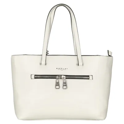 Produktbild von REPLAY Schultertasche Shopper Optical White weiß