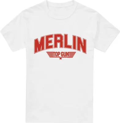 Image de Top Gun - T-shirt "Merlin" pour homme TV6856 (5XL) (Blanc)