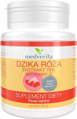 Produktbild von MEDVERITA Hagebuttenextrakt 70 % Vitamin C IMMUNITY 250 g