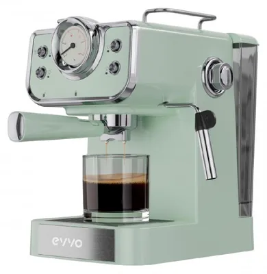 Zdjęcie produktu dla EVVO Intensa Retro, Ekspres do espresso, 1,5 l, Kawa mielona, 950 W, Stal nierdzewna, Zielony