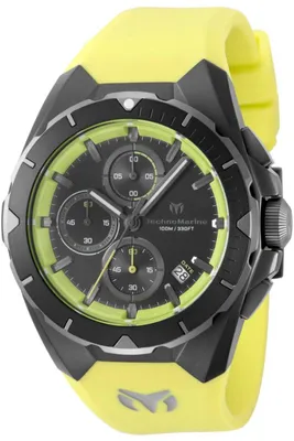 Immagine prodotto di TechnoMarine Ocean TM-318140 Orologio da Uomo - Movimento al Quarzo - Acciaio Inossidabile con Quadrante Nero - 41 mm