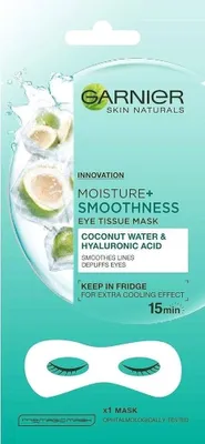 Produktbild von Garnier Moisture+ Smoothness Eye Tissue Mask Coconut