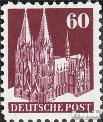 Produktbild von Briefmarken Bizone (Alliierte Besetzung) 1948 Mi 93W IIIa B postfrisch Bauten