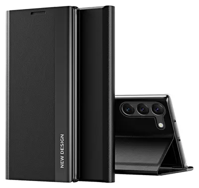 Immagine prodotto di Custodia per Samsung Galaxy S25+ Custodia magnetica in Finto cuoio con funzione Stand Nero