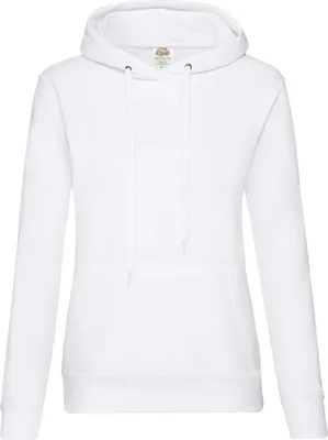 Produktbild von Damen Sweat-Kapuze - FOL HOODED SWEAT/W - white - Größe M