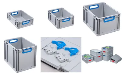 Produktbild von ProfiPlus EuroBox412,grau/blau (456720)