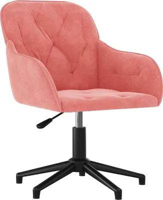 Obrázok produktu pre vidaXL Kancelárska stolička Swivel Pink Velvet