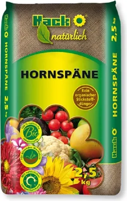 Produktbild von HACK Horn-Naturdünger mit Langzeitwirkung, 14% organisch gebundenem Stickstoff, 2.5 kg