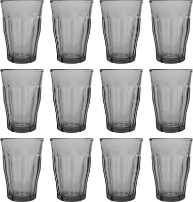 Produktbild von Duralex Picardie Highball-Gläser – 360 ml – Grau – 12 Stück