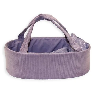 Immagine prodotto di Mamamemo – Borsa porta-bambola in corda, color lilla, 35 cm