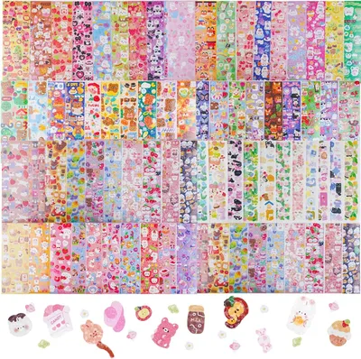 Immagine prodotto di Set di adesivi, 150 pezzi, impermeabili, per album di ritagli e decorazioni fai-da-te
