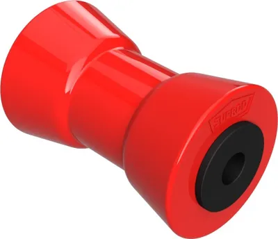 Zdjęcie produktu dla Poliuretanowa rolka stępki rollpoliuretan SUPROD, 128 mm, czerwony
