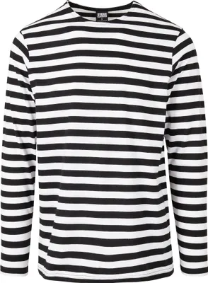 Image de Urban Classics - Regular Stripe Longsleeve weiß - XL