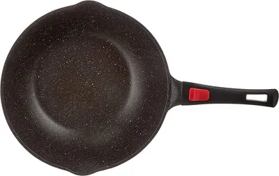 Imagen del producto de KAMBERG 0008057, sartén wok, diámetro máximo de 30 cm, fabricada en hierro fundido/aluminio fundido, apta para cocinas de inducción, con revestimiento antiadherente, incluye tapa, con asa desmontable