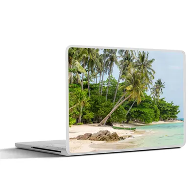 Produktbild von MuchoWow® Laptop Aufkleber Sticker Cover Palmen - Strand - Sommer - Tropisch 31x22.5 cm - Laptop-Deko