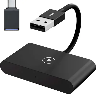 Image de Adaptateur multimédia sans fil pour voiture, adaptateur WiFi 5 GHz pour voiture (de filaire à sans fil) – Remplacement pour iPhone 6/7/8/11/12/13 (tous modèles), X/XS/XR/XS Max/14 Pro/14 Pro Max/14 Plus, Plug & Play