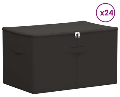 Image de Boîte de rangement 24 pcs Anthracite 60 x 43 x 35 cm