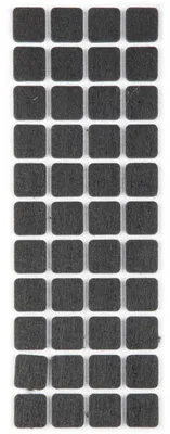 Immagine prodotto di Piedini in feltro per pavimenti antracite autoadesivi rotondi e quadrati selezionabili (quadrati 20 x 20 mm)