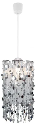 Produktbild von Hängeleuchte, silber, Dekorbehang, H 152 cm