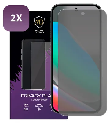 Productafbeelding van 2-Pack MobyDefend Screenprotectors - Geschikt voor   Google Pixel 10  - HD Privacy Glass Screensavers
