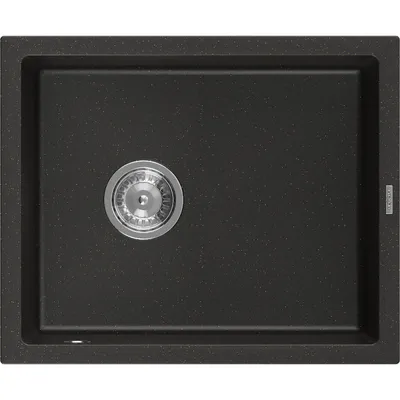 Obrázok produktu pre Mexen Pedro granitový jednokomorový drez 560 x 460 mm, čierna/zlatá metalik - 6508561000-75