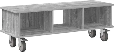 Productafbeelding van vidaXL TV-standaard, 100 x 35 x 35 cm, Sonoma-grijs, houtvezel