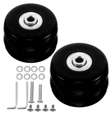 Produktbild von Ersatzsatz für 50mm Kofferrollen mit Kugellager – Universelle Lenkrollen für Trolleys