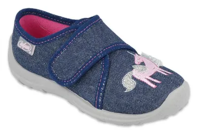 Obrázok produktu pre prezuvky papučky Befado 560x146 modré s jednorožcom 26