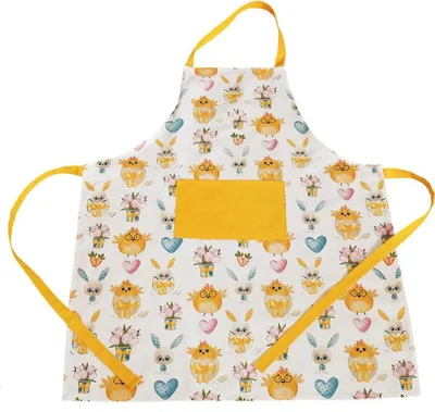 Produktbild von Latzschürze kleine Küken Ostern 70x85 cm Baumwolle