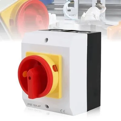 Zdjęcie produktu dla Wyłącznik główny 3 biegunowy 16A IP65 natynkowy dla instalacji elektrycznej