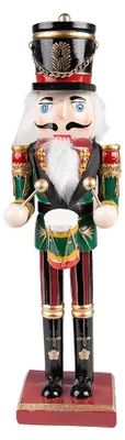 Immagine prodotto di Clayre & Eef Schiaccianoci 30 cm verde rosso plastica