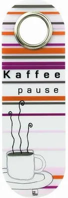 Produktbild von räder Türschild – Dekoratives Schild mit Kaffepause-Motiv, zum Aufhängen