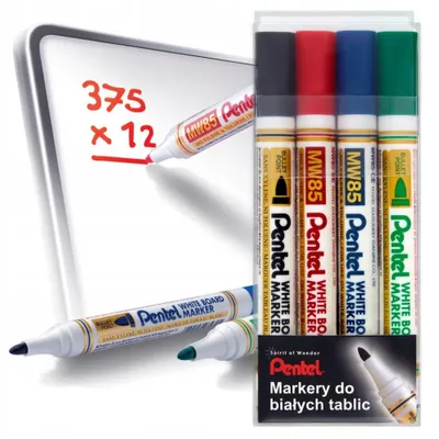 Produktbild von PENTEL Trocken abwischbare Stifte, 4er-Set