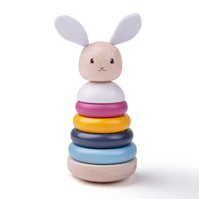 Obrázok produktu pre Bigjigs krúžky na stohovanie králikov100%