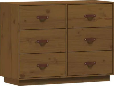 Obrázek produktu pro vidaXL Příborník Honey Brown 100x40x75 cm Borovicový masiv