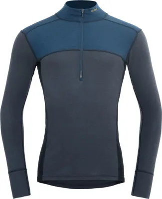 Produktbild von Devold Lauparen Merino 190 Zip Neck Man Flood/Night/Ink M Thermischeunterwäsche