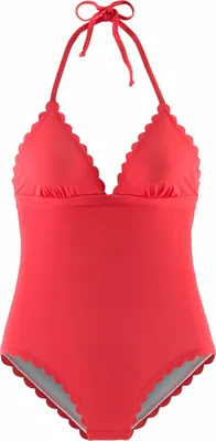 Produktbild von LASCANA Badeanzug Scallop rot Größe 34 Cup A/B