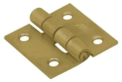 Immagine prodotto di Cerniera per cassa con perno rivettato zincato giallo 60x55x3,0mm