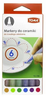 Produktbild von Toma 740 Keramikmarker 6-farbiges Set Permanent