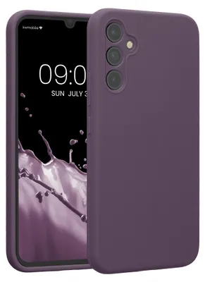 Produktbild von kwmobile Hülle kompatibel mit Samsung Galaxy A34 5G - Hülle Silikon gummiert - Handyhülle - Handy Case in Helle Iris