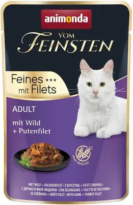 Productafbeelding van animonda Vom Feinsten Adult, kattenvoer voor volwassen katten, natvoer