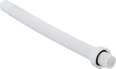 Produktbild von TG-Kunststoffe Wellrohr NW 25 mit 330 mm Länge und 1 Zoll Verschraubung inkl. Dichtung / Überlaufverbindung
