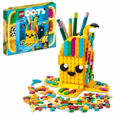 Zdjęcie produktu dla LEGO DOTS Uroczy banan — pojemnik na długopisy, Zestaw do budowania, 6 lat(a), Plastik, 438 szt., 378 g