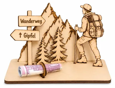 Wandergeschenk Tischdekoration, mehrfarbig, 1 Stück