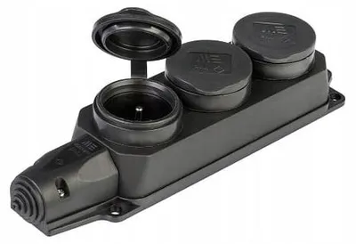 Zdjęcie produktu dla Listwa gumowa do przedłużacza 3x230V 16A F6.0372