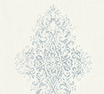 Zdjęcie produktu dla Architects Paper barokowa tapeta luksusowa tapeta tapeta z ornamentami tapeta tekstylna biały srebrny niebieski 10,05 m x 0,53 m